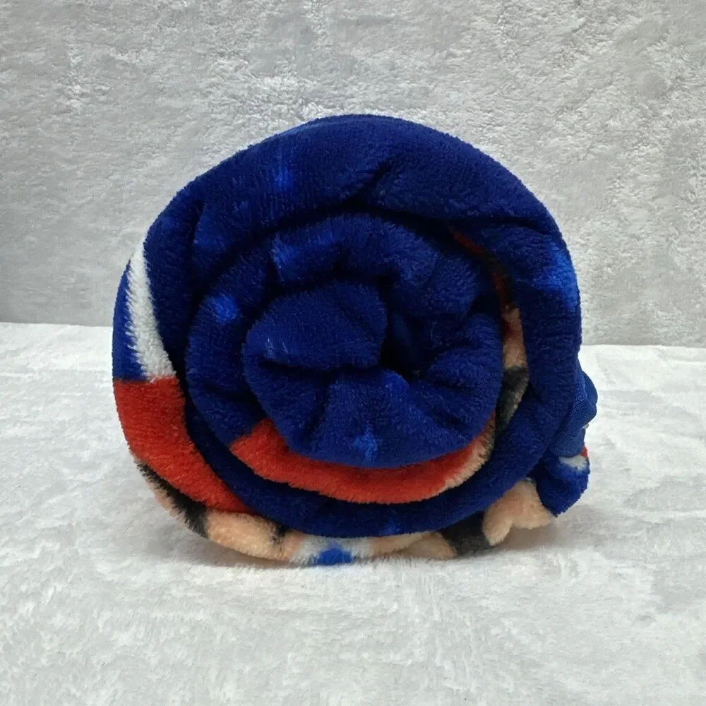 Super Mario Galaxy Movie Throw Blanket 46x60 Super Soft Plush Yoshi Kids Blue